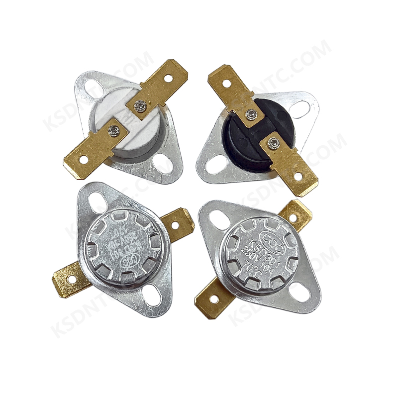 KSD301 平脚固定环铜脚