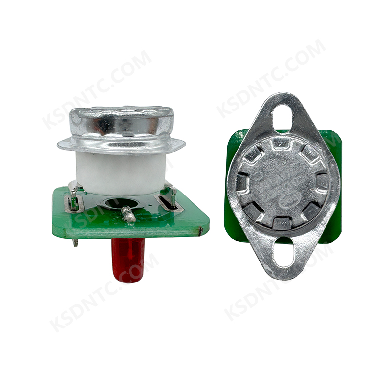 KSD301 陶瓷弯脚固定环带灯板